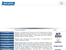 Tablet Screenshot of bluepeterindia.com